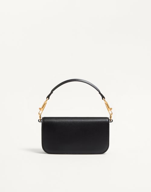 Valentino Garavani - Valentino Garavani Locò Small Shoulder Bag In Calfskin - Black - Woman - Shoulder Bags